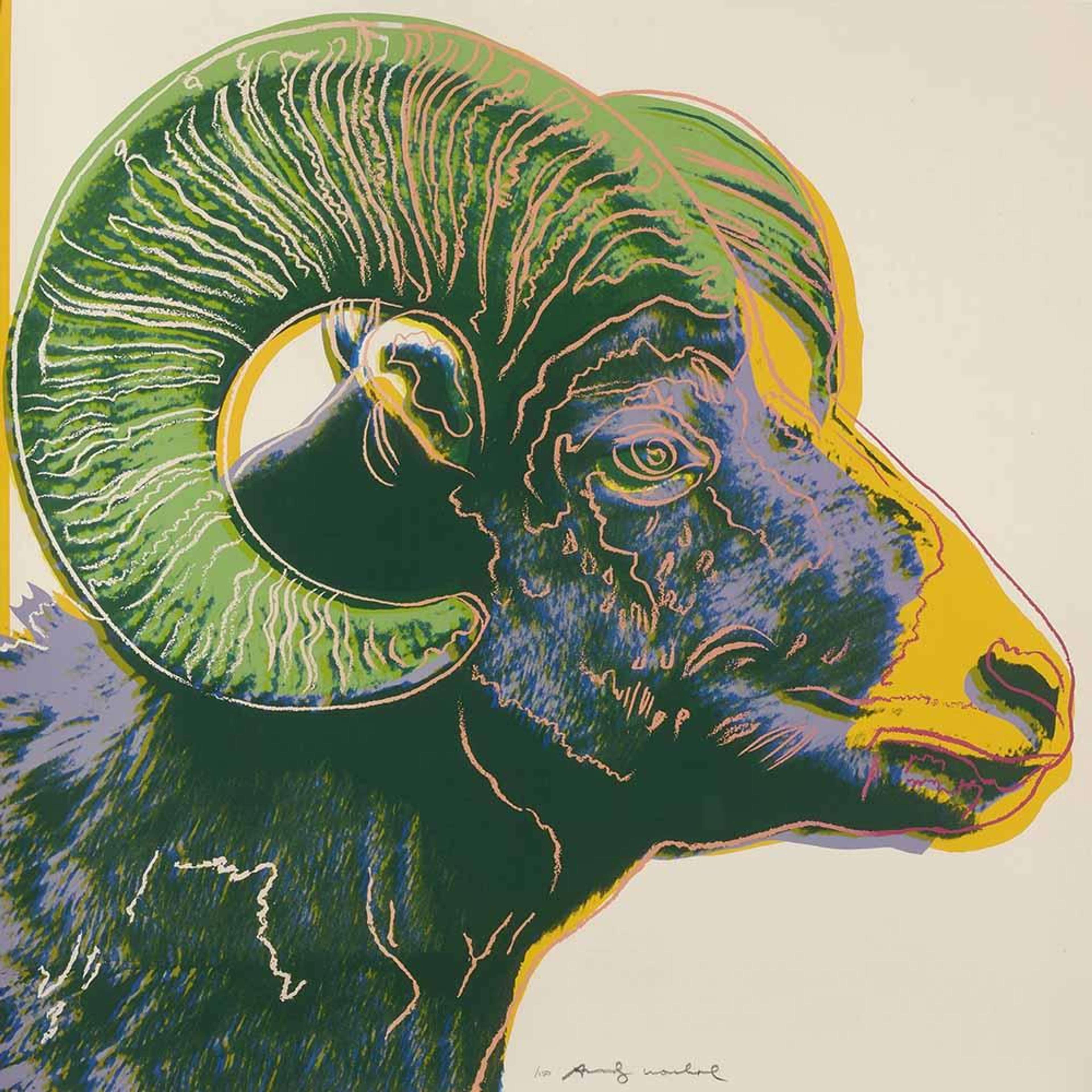 Bighorn Ram (F. & S. II.302) - Signed Print by Andy Warhol 1983 - MyArtBroker