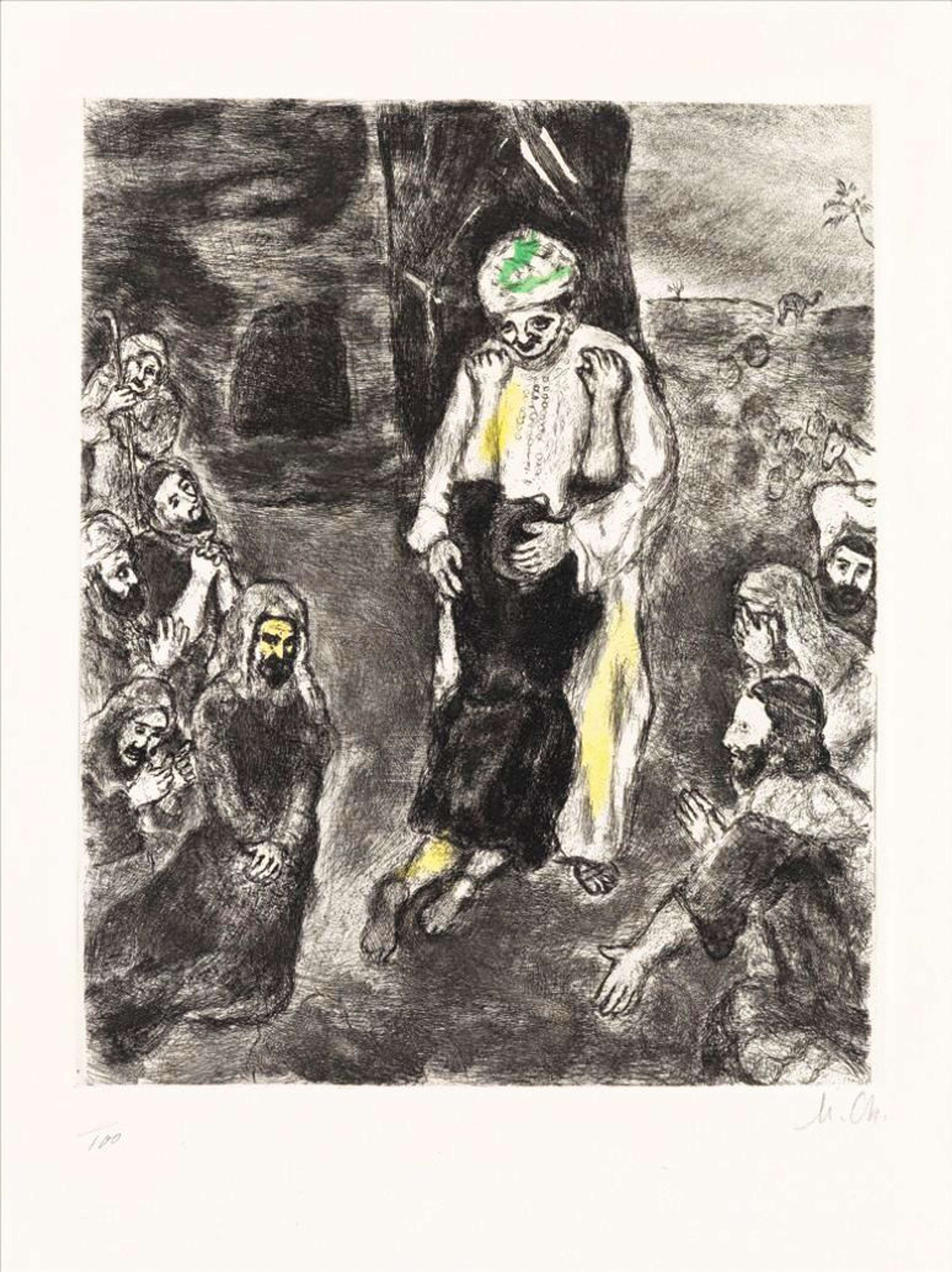 Joseph Reconnu Par Ses Frères (La Bible) - Signed Print by Marc Chagall 1931 - MyArtBroker