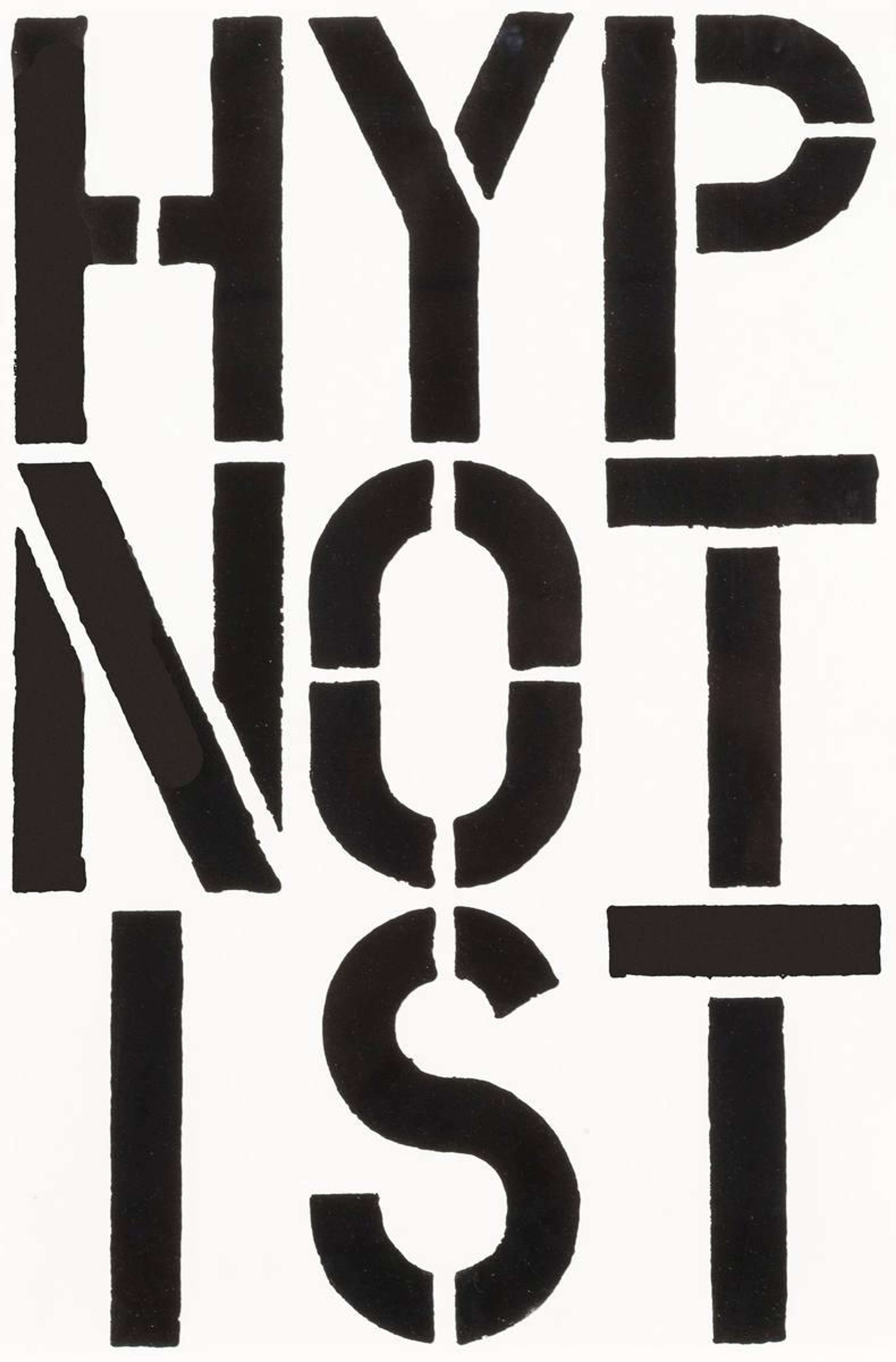 Hypnotist - Unsigned Print by Christopher Wool 1989 - MyArtBroker