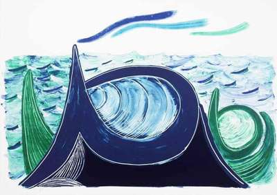 The Wave, A Lithograph - Signed Print by David Hockney 1990 - MyArtBroker