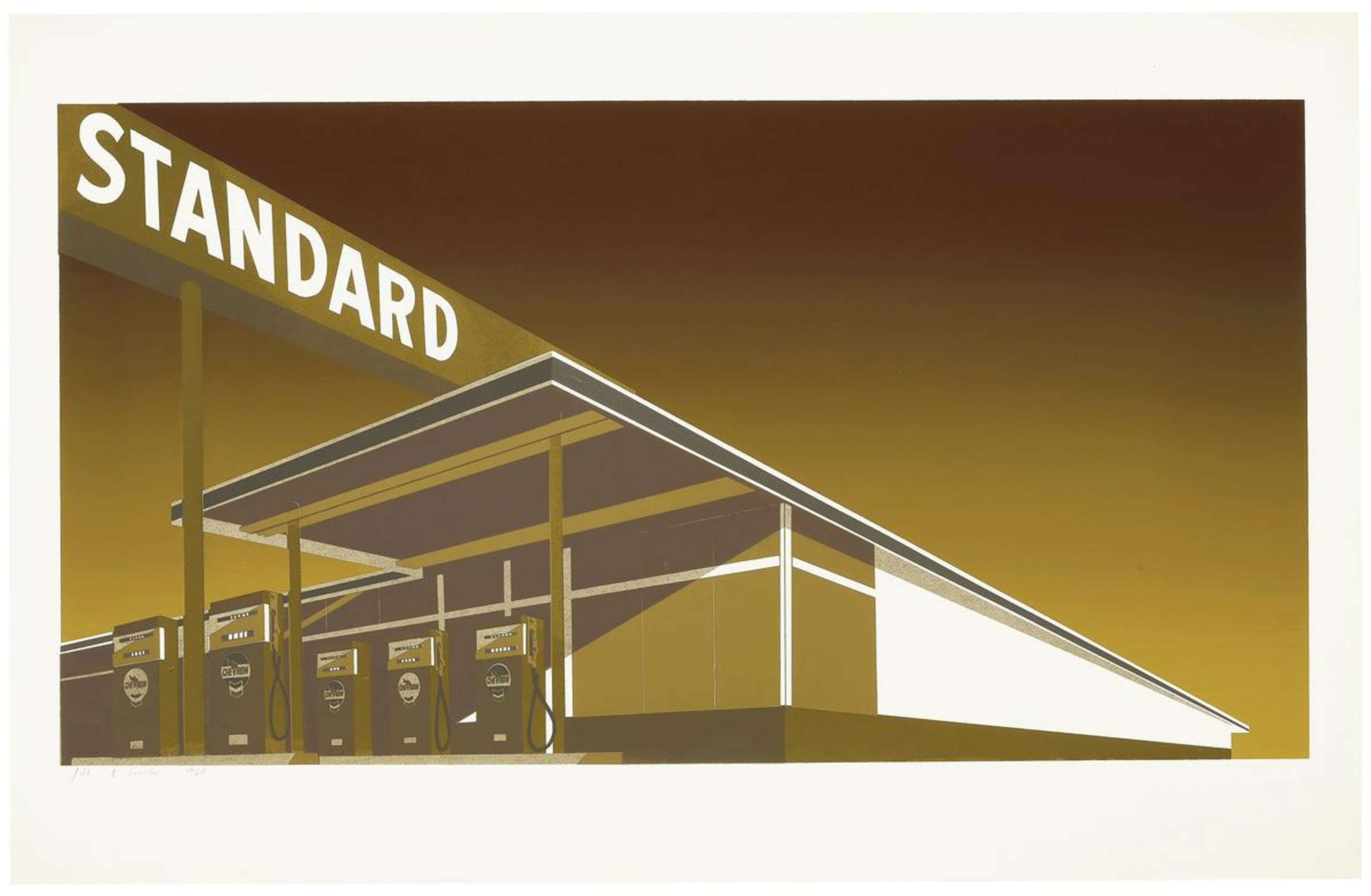 Mocha Standard - Signed Print by Ed Ruscha 1969 - MyArtBroker