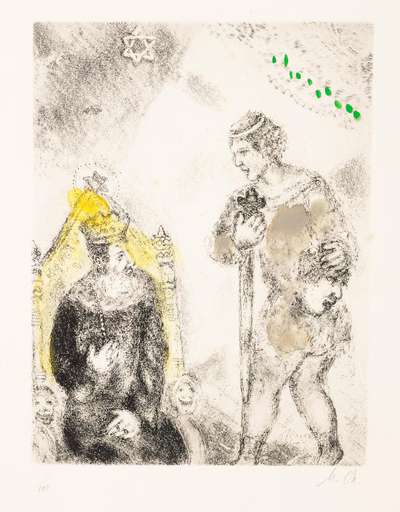 David Devant Saül (La Bible) - Signed Print by Marc Chagall 1931 - MyArtBroker