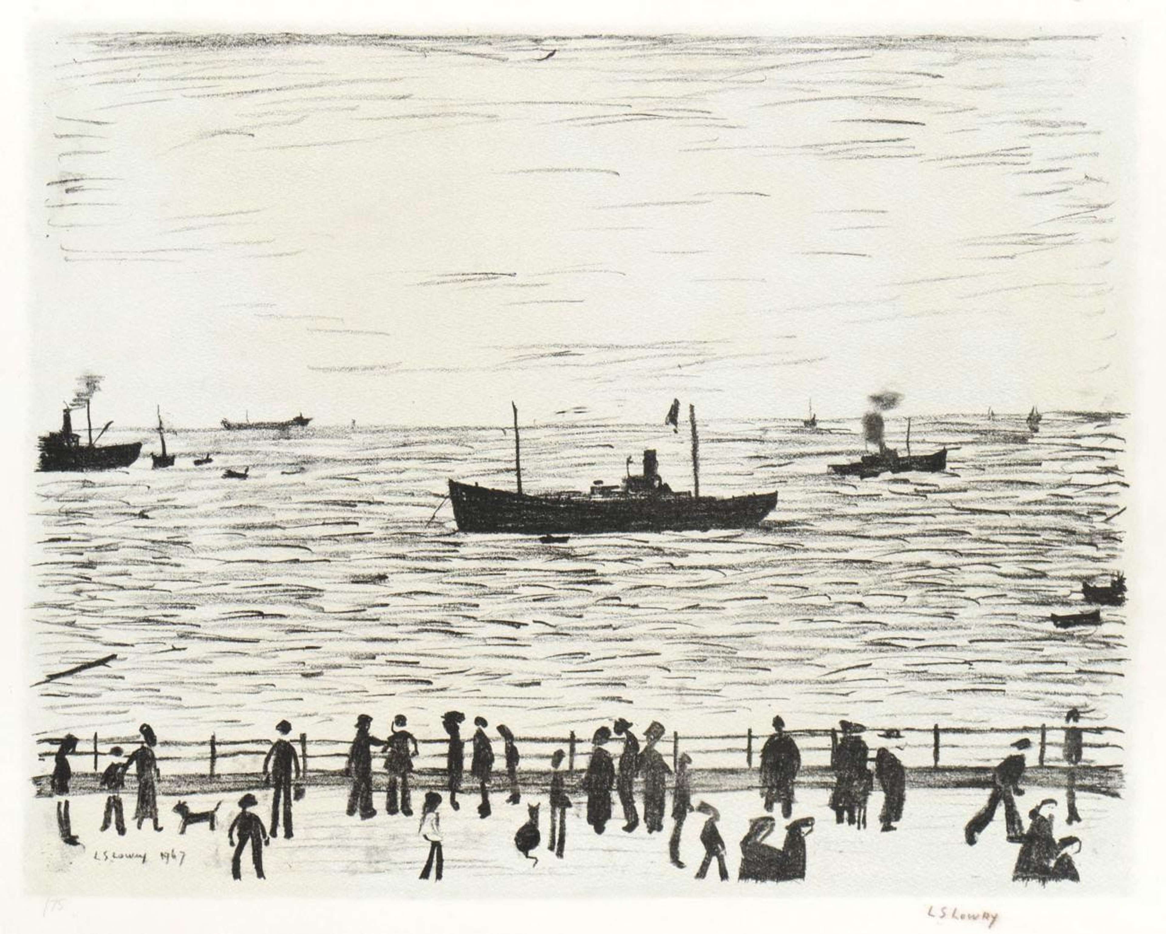 Seaside Promenade by L. S. Lowry