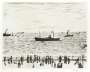 L. S. Lowry: Seaside Promenade - Signed Print