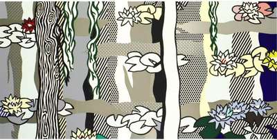 Water Lilies With Willows - Signed Print by Roy Lichtenstein 1992 - MyArtBroker