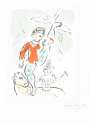 Marc Chagall: Le Petit Acrobate Rouge - Signed Print