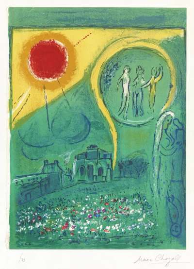 Le Carrousel Du Louvre - Signed Print by Marc Chagall 1954 - MyArtBroker