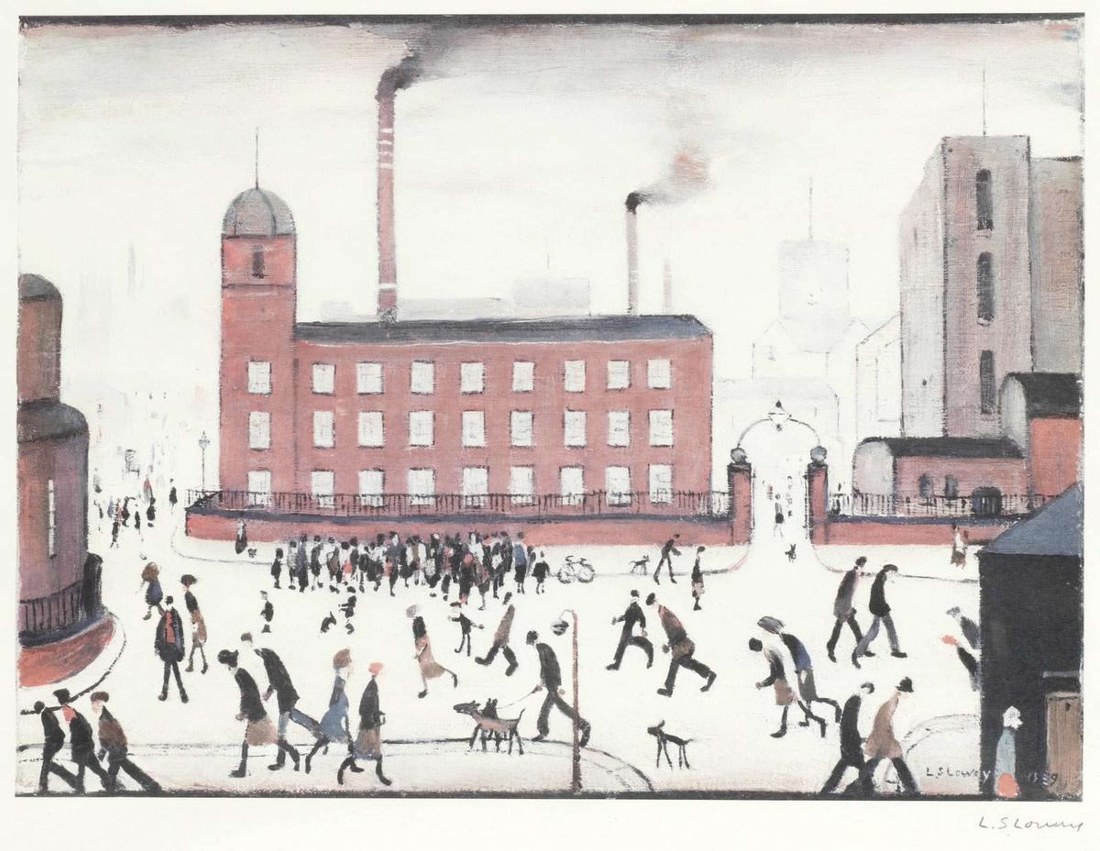 Mill Scene by L S Lowry