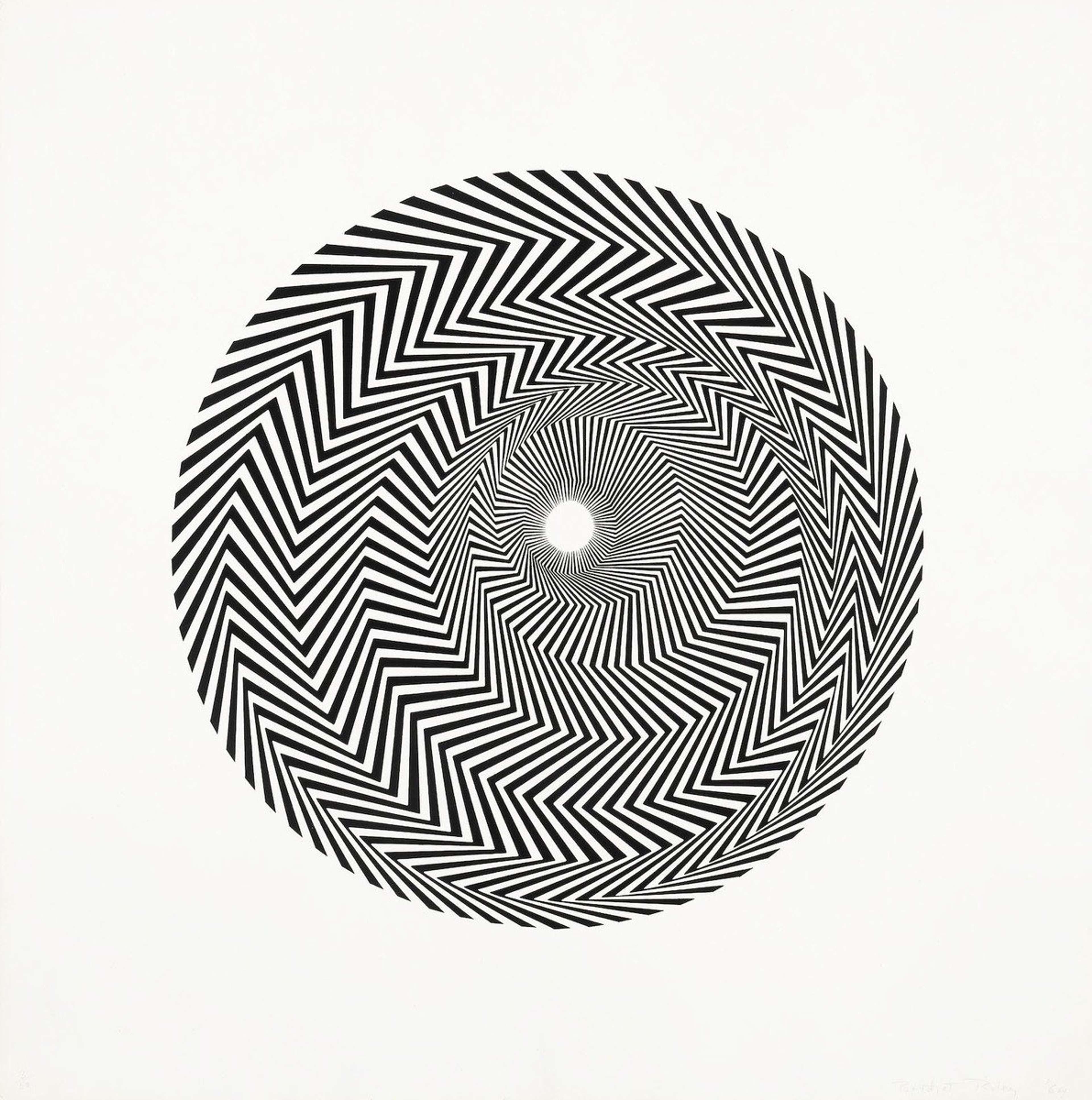 Untitled (Based on Blaze) by Bridget Riley