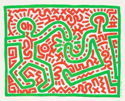 Untitled 1983 - Signed Print by Keith Haring 1983 - MyArtBroker