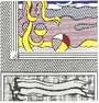 Roy Lichtenstein: Two Paintings: Beach Ball - Signed Mixed Media