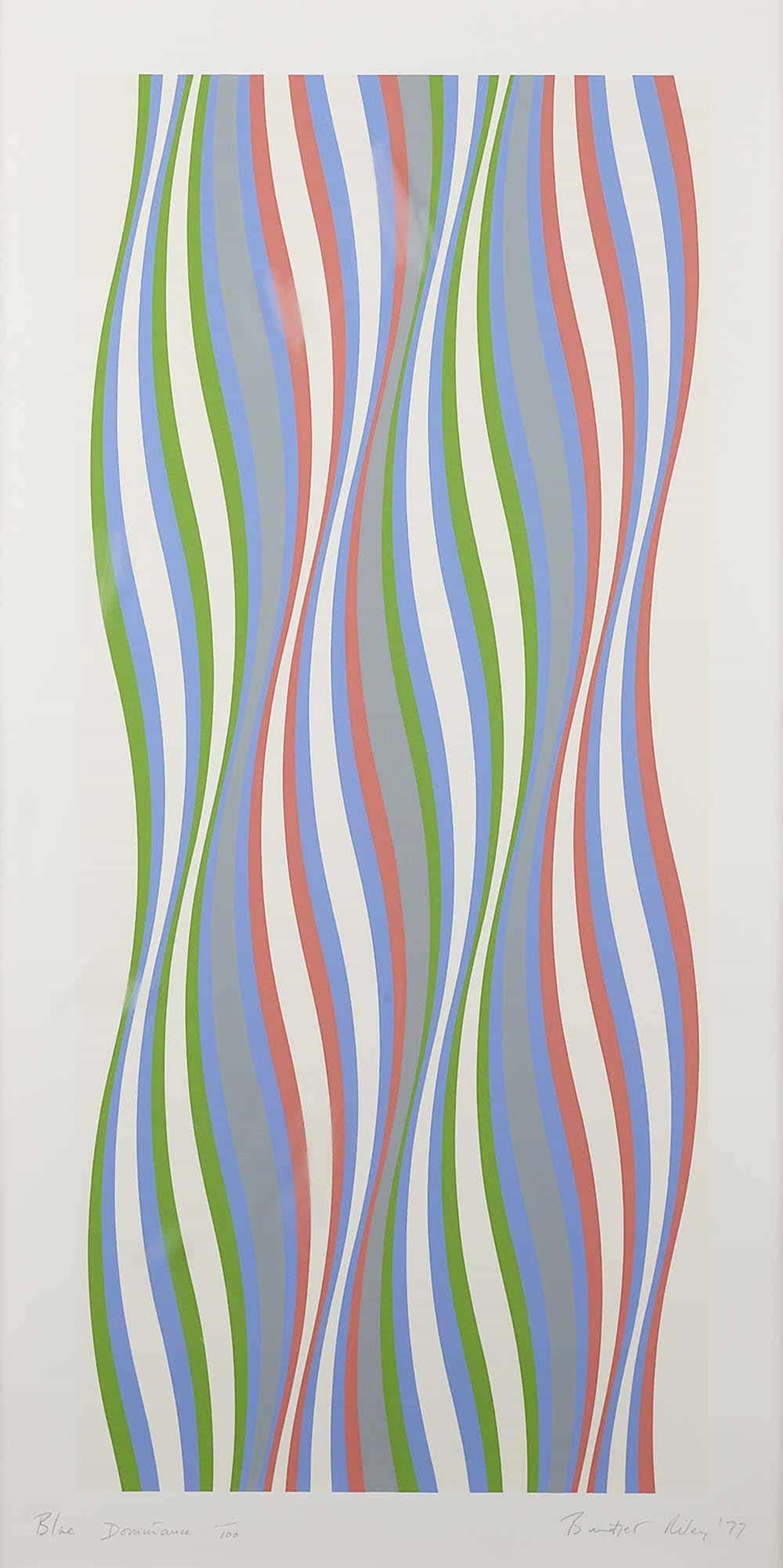 Blue Dominance by Bridget Riley