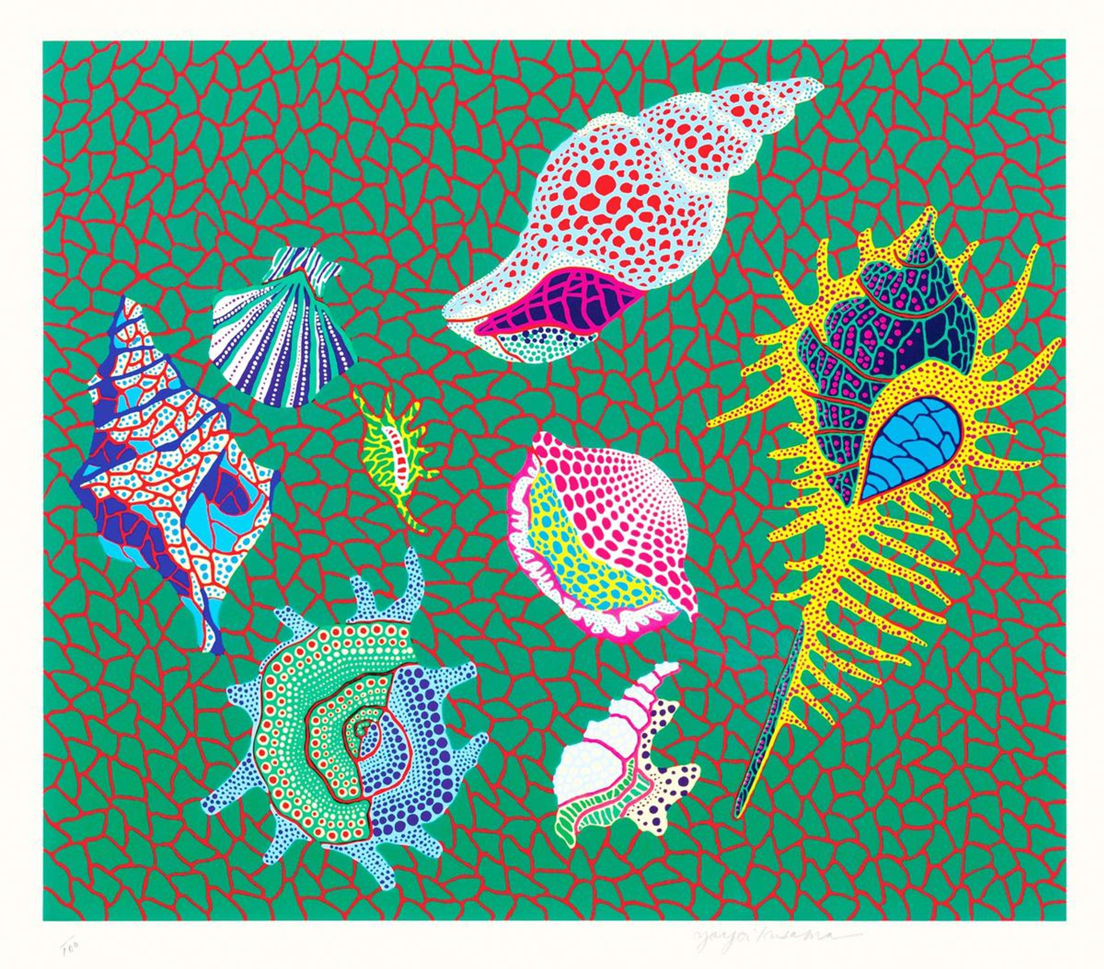 Shells - Signed Print by Yayoi Kusama 1989 - MyArtBroker