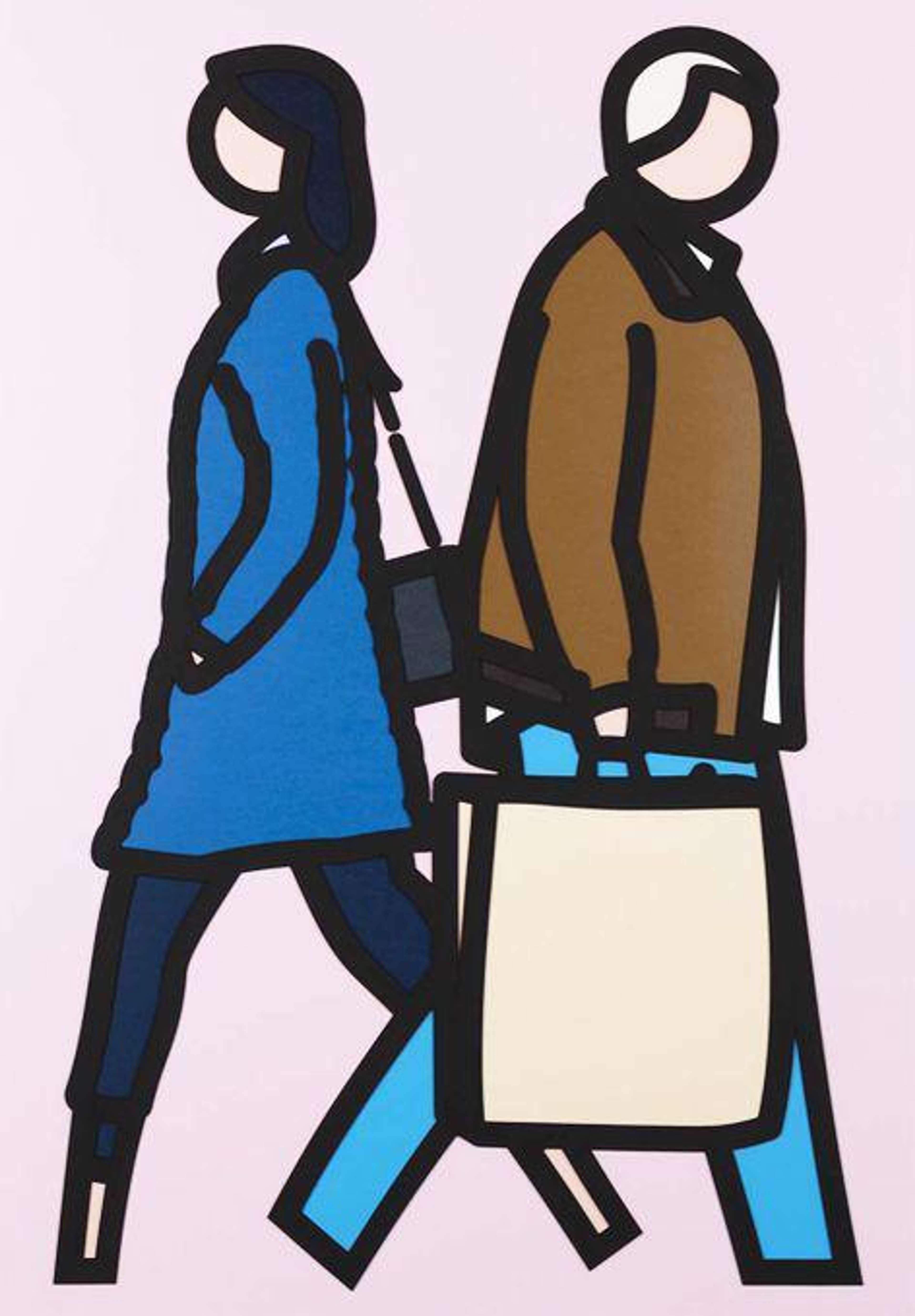 New York Couple 3 - Signed Print by Julian Opie 2019 - MyArtBroker