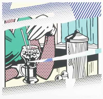 Reflections On A Soda Fountain - Signed Print by Roy Lichtenstein 1991 - MyArtBroker