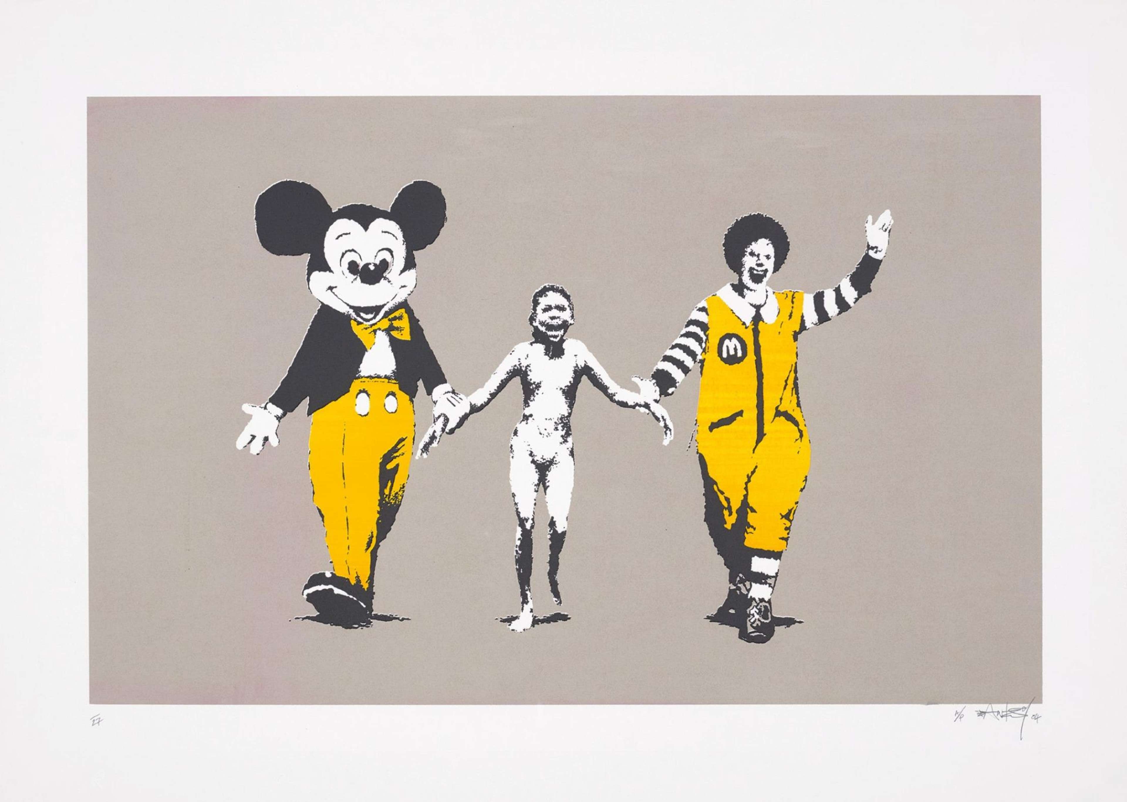 Napalm (AP, orange) - Signed Print by Banksy 2004 - MyArtBroker