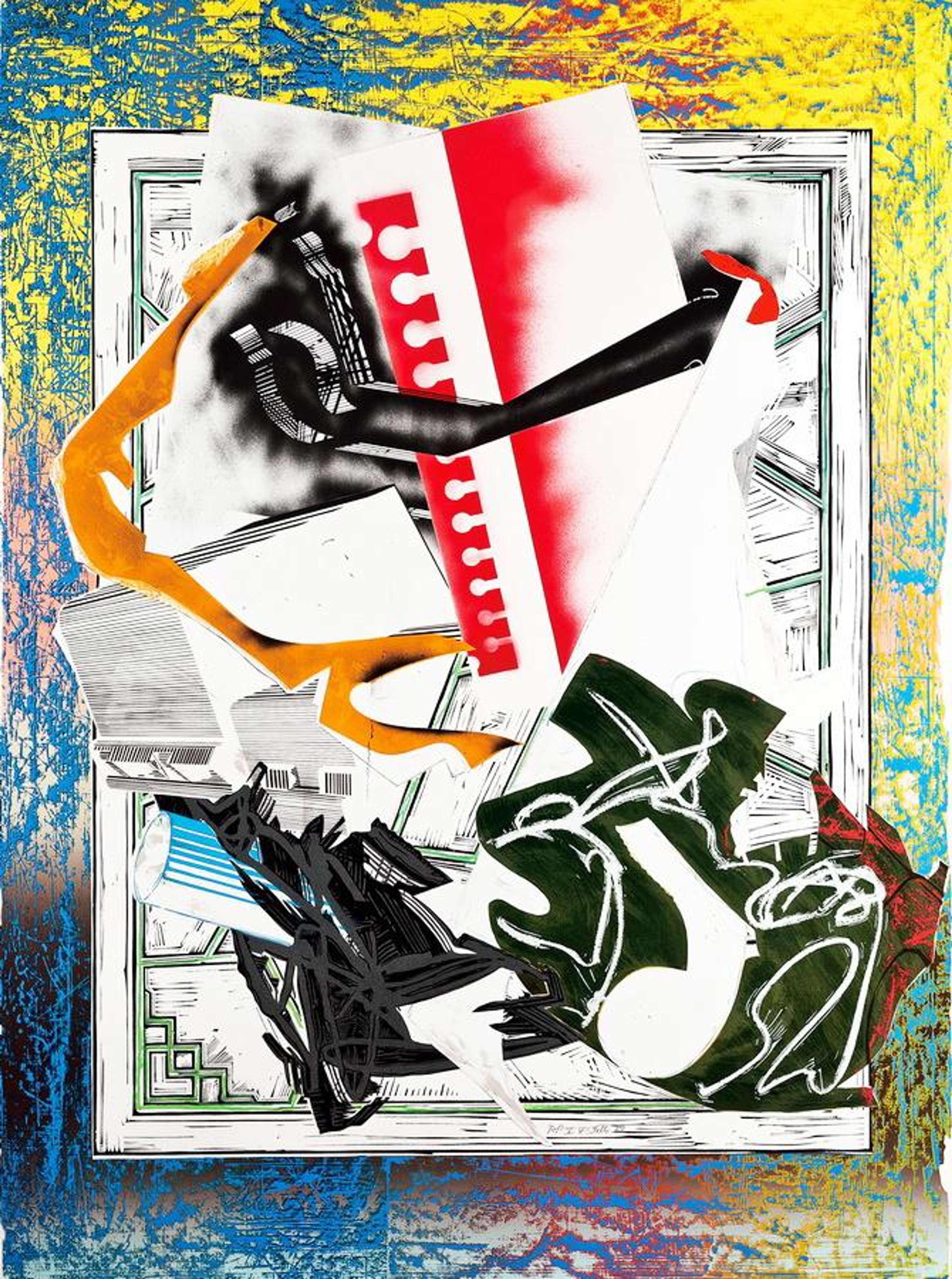 Going Aboard - Signed Print by Frank Stella 1985 - MyArtBroker