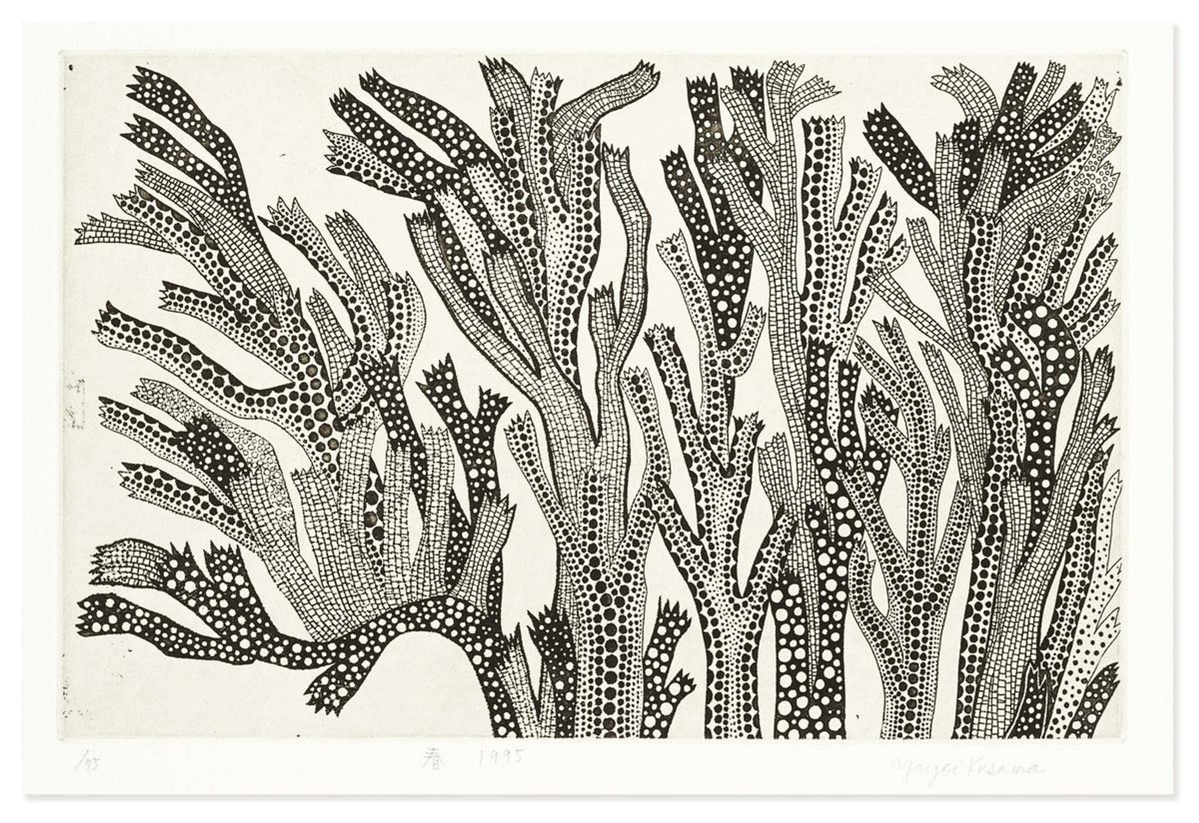 Spring - Signed Print by Yayoi Kusama 1995 - MyArtBroker