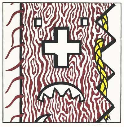American Indian Theme IV - Signed Print by Roy Lichtenstein 1980 - MyArtBroker