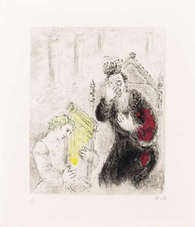 Saül Et David (La Bible) - Signed Print by Marc Chagall 1931 - MyArtBroker
