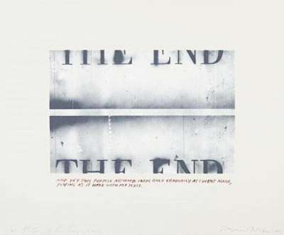 The End - State II - Signed Print by Ed Ruscha 2003 - MyArtBroker