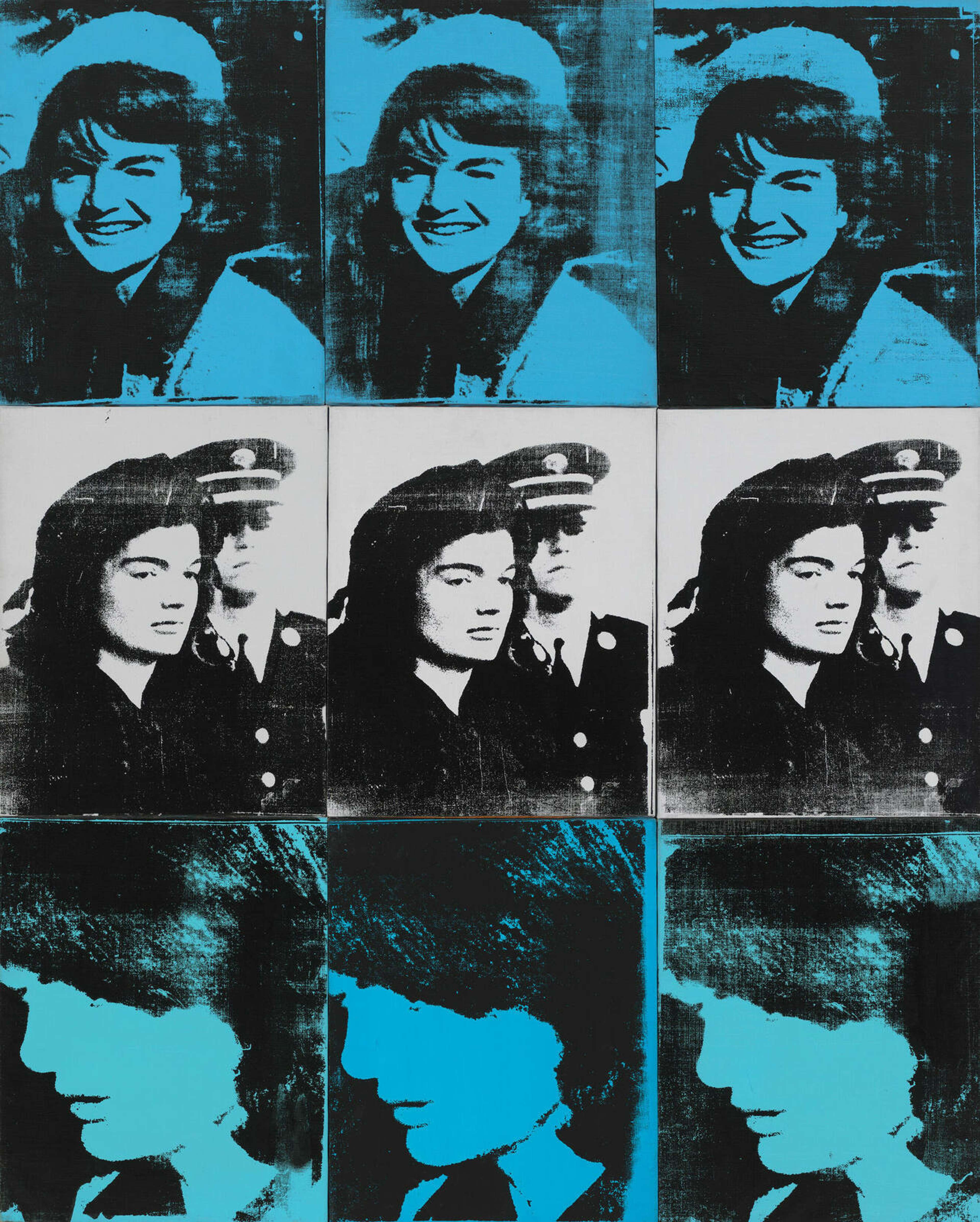 Nine Jackies by Andy Warhol