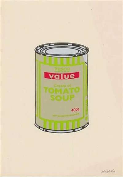 Soup Can (sage, lime and cherry) - Signed Print by Banksy 2005 - MyArtBroker