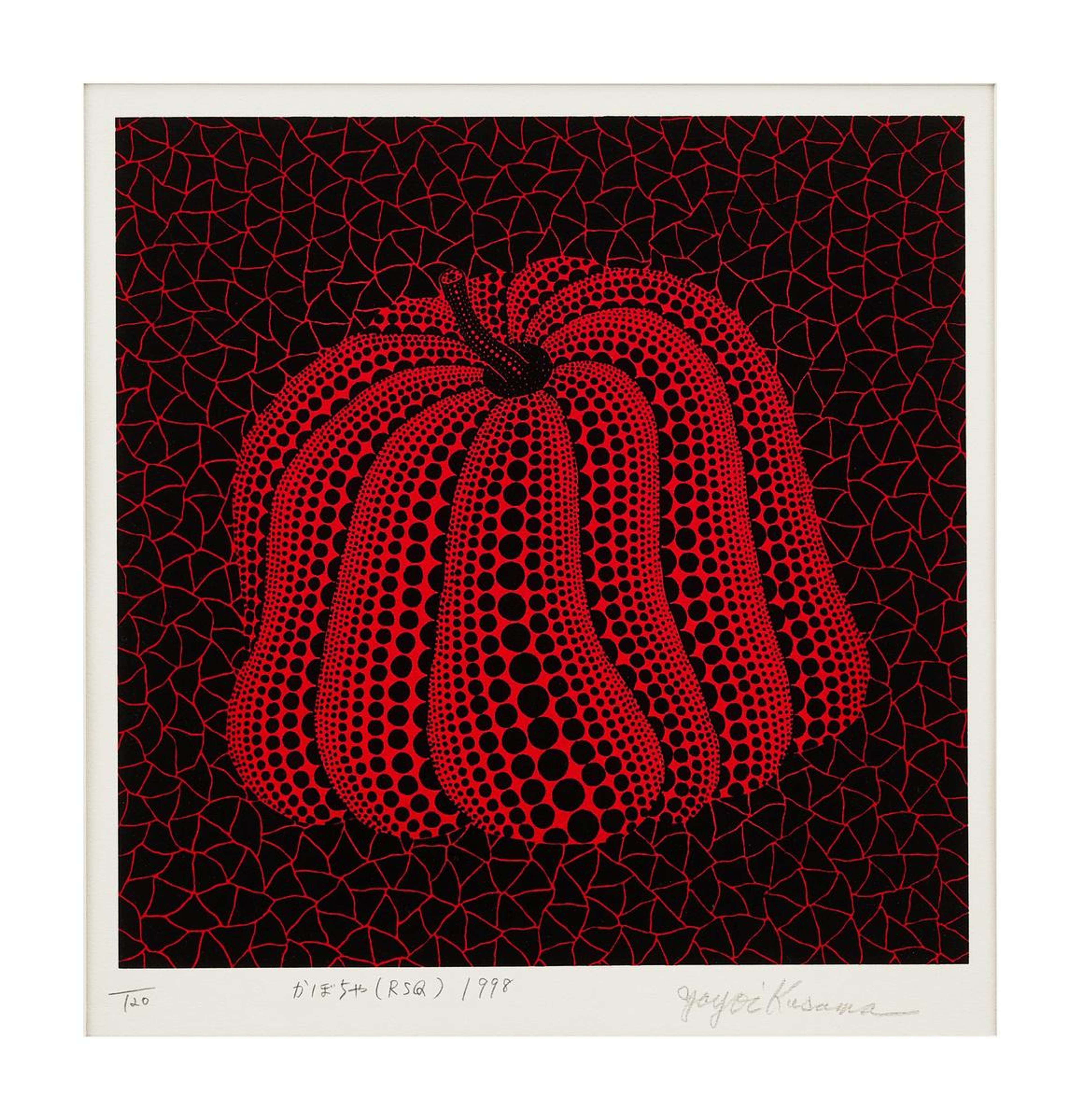 Pumpkin (RSQ) - Signed Print by Yayoi Kusama 1998 - MyArtBroker