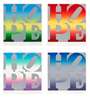 Robert Indiana: Seasons Of Hope (Silver) (complete set) - Signed Print