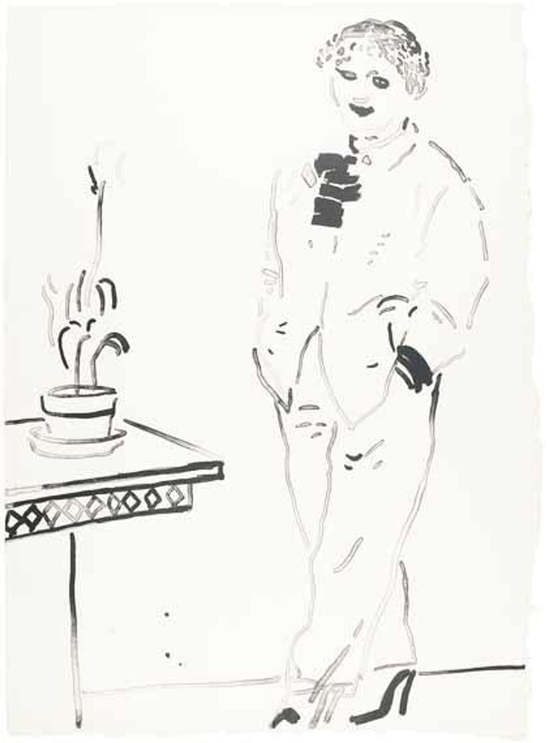 Celia Amused - Signed Print by David Hockney 1979 - MyArtBroker