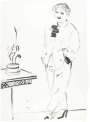 David Hockney: Celia Amused - Signed Print