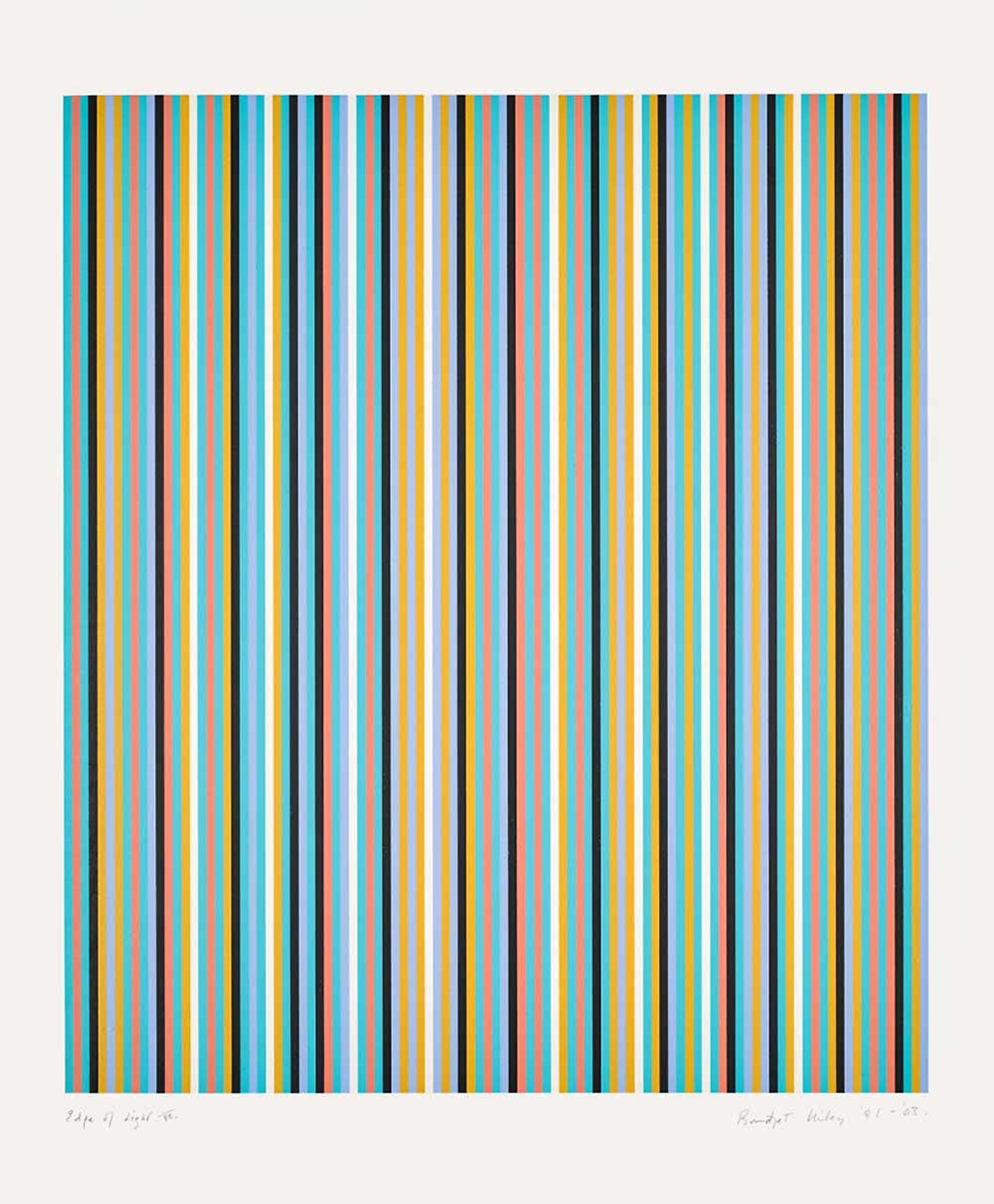 Edge Of Light - Signed Print by Bridget Riley 1981 - MyArtBroker