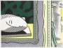 Roy Lichtenstein: Two Paintings: Sleeping Muse - Signed Mixed Media