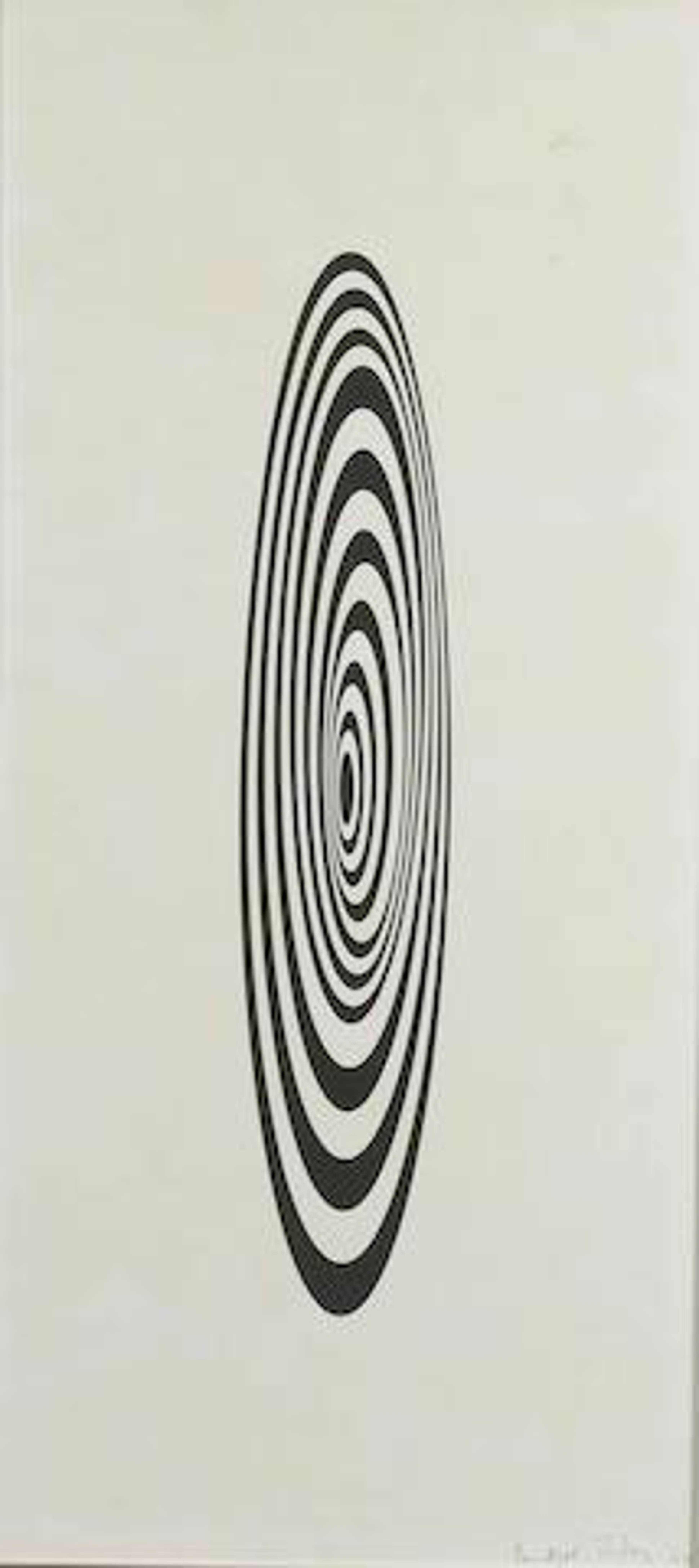 Untitled, Oval Image - Signed Print by Bridget Riley 1964 - MyArtBroker