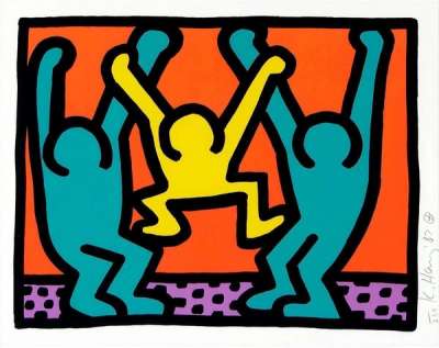 Pop Shop I, Plate IV - Signed Print by Keith Haring 1987 - MyArtBroker