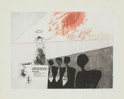 The Gospel Singing (Good People) - Signed Print by David Hockney 1963 - MyArtBroker