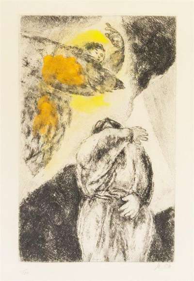 La Vision D'Elie (La Bible) - Signed Print by Marc Chagall 1958 - MyArtBroker