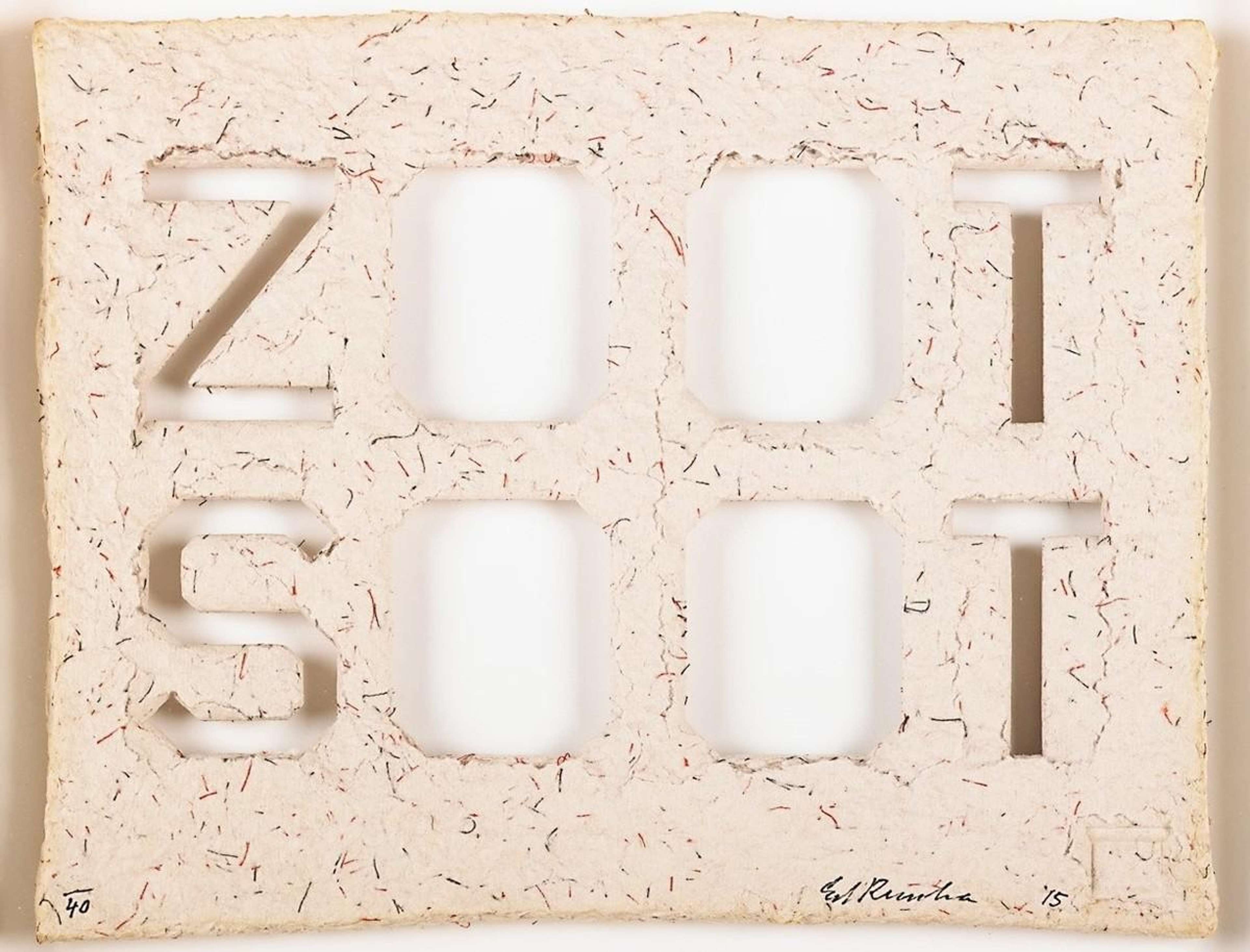 Zoot Soot - Signed Print by Ed Ruscha 2015 - MyArtBroker