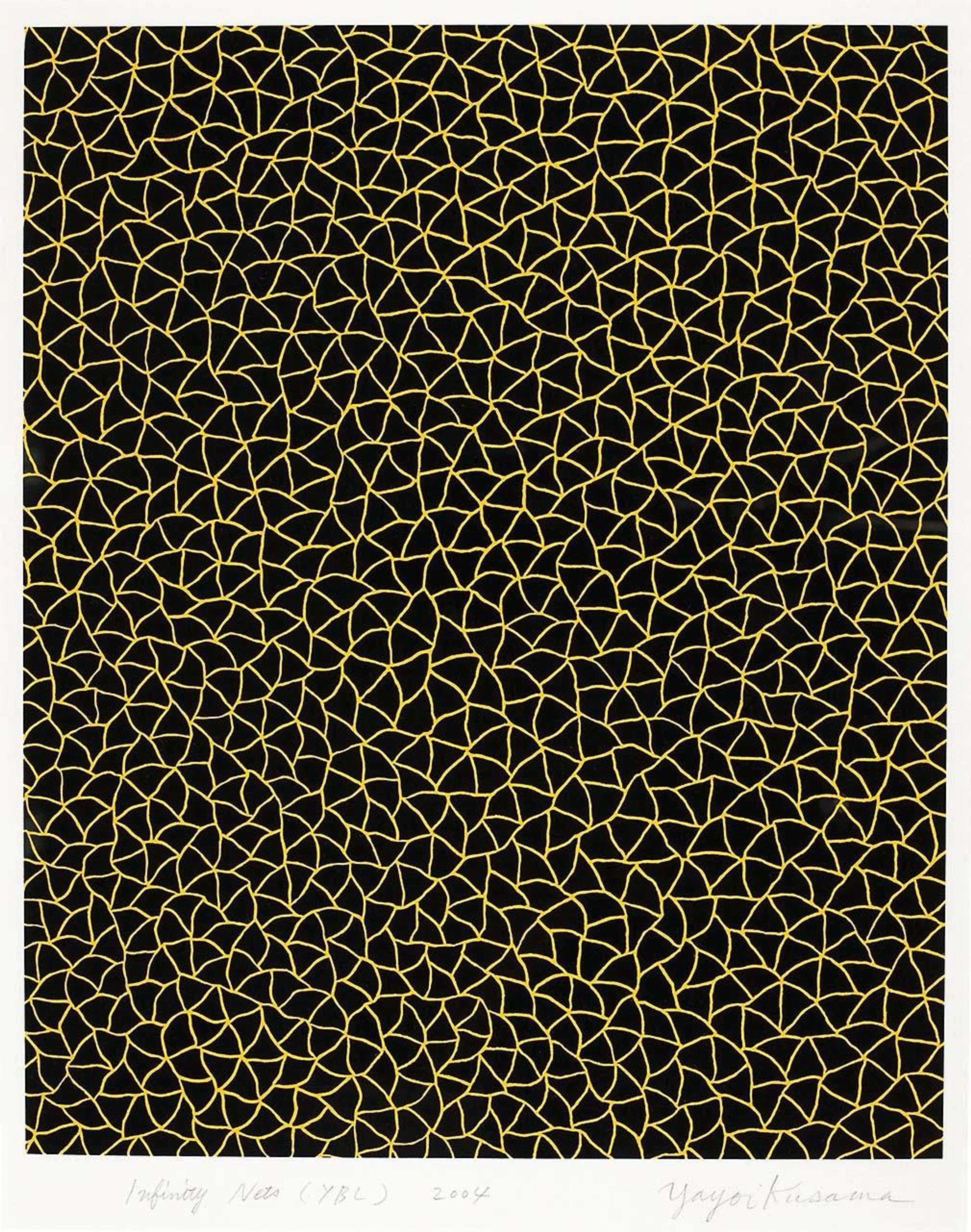 Infinity Nets (YBL) - Signed Print by Yayoi Kusama 2004 - MyArtBroker