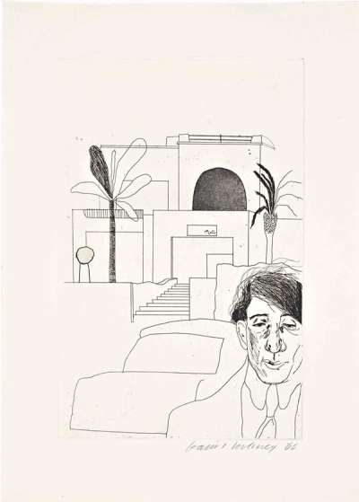 Illustrations For Fourteen Poems by C.P. Cavafy Edition A (complete set) - Signed Print by David Hockney 1966 - MyArtBroker