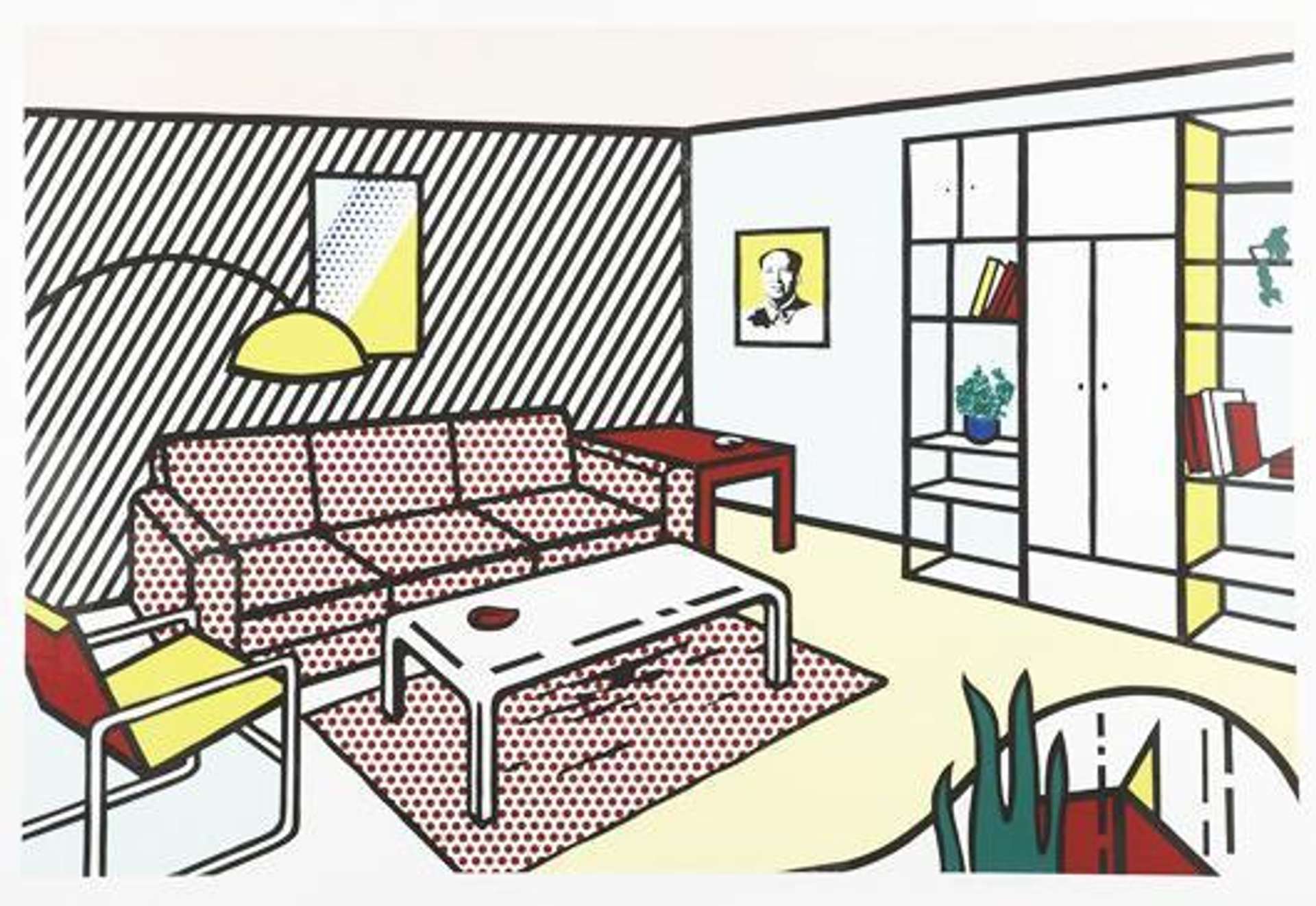 Modern Room, Interior Series by Roy Lichtenstein