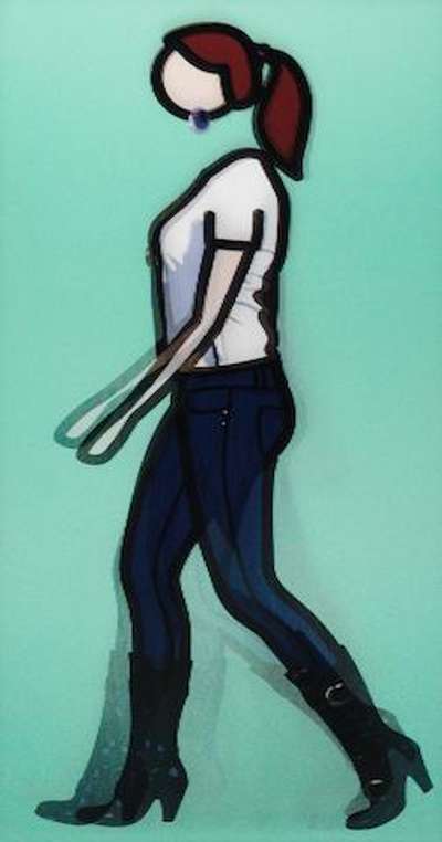 Tina Walking - Signed Mixed Media by Julian Opie 2010 - MyArtBroker