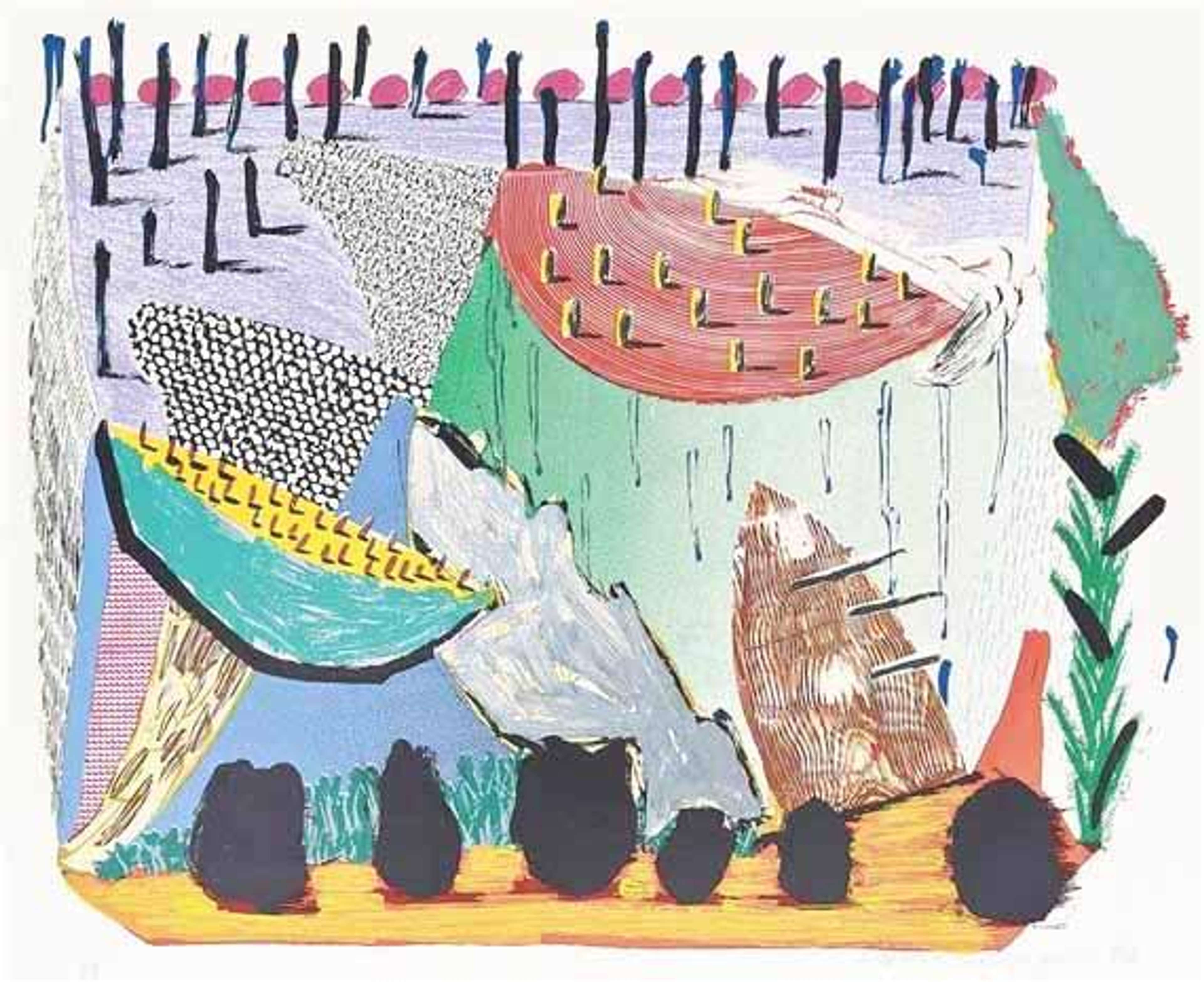 Slow Rise - Signed Print by David Hockney 1993 - MyArtBroker