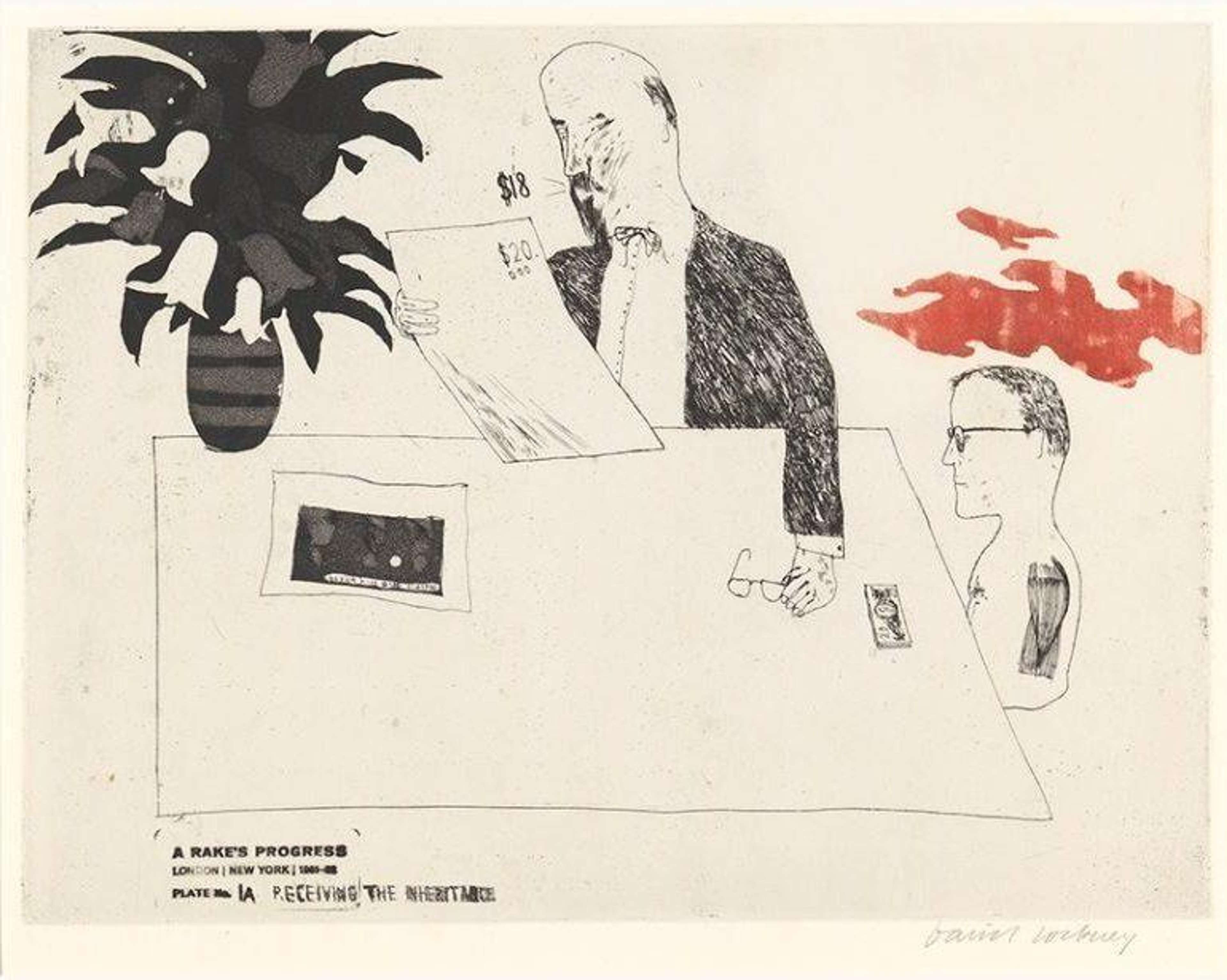 Receiving The Inheritance - Signed Print by David Hockney 1963 - MyArtBroker