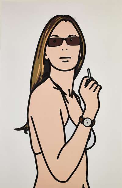 Ruth Smoking 3 - Signed Print by Julian Opie 2006 - MyArtBroker