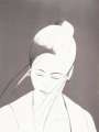 Alex Katz: Pamela (grey) - Signed Print