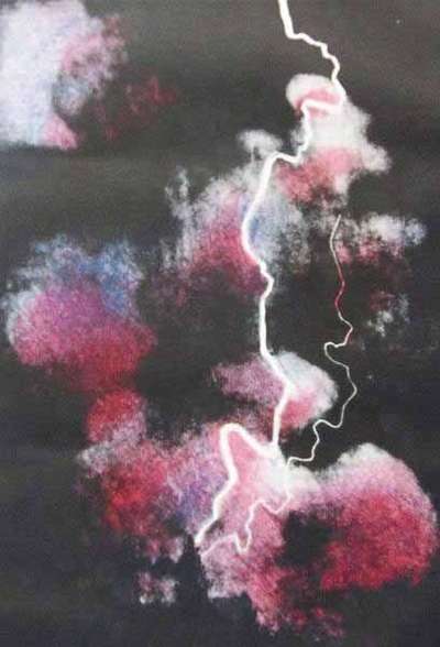 Small Study Of Lightning - Signed Print by David Hockney 1973 - MyArtBroker