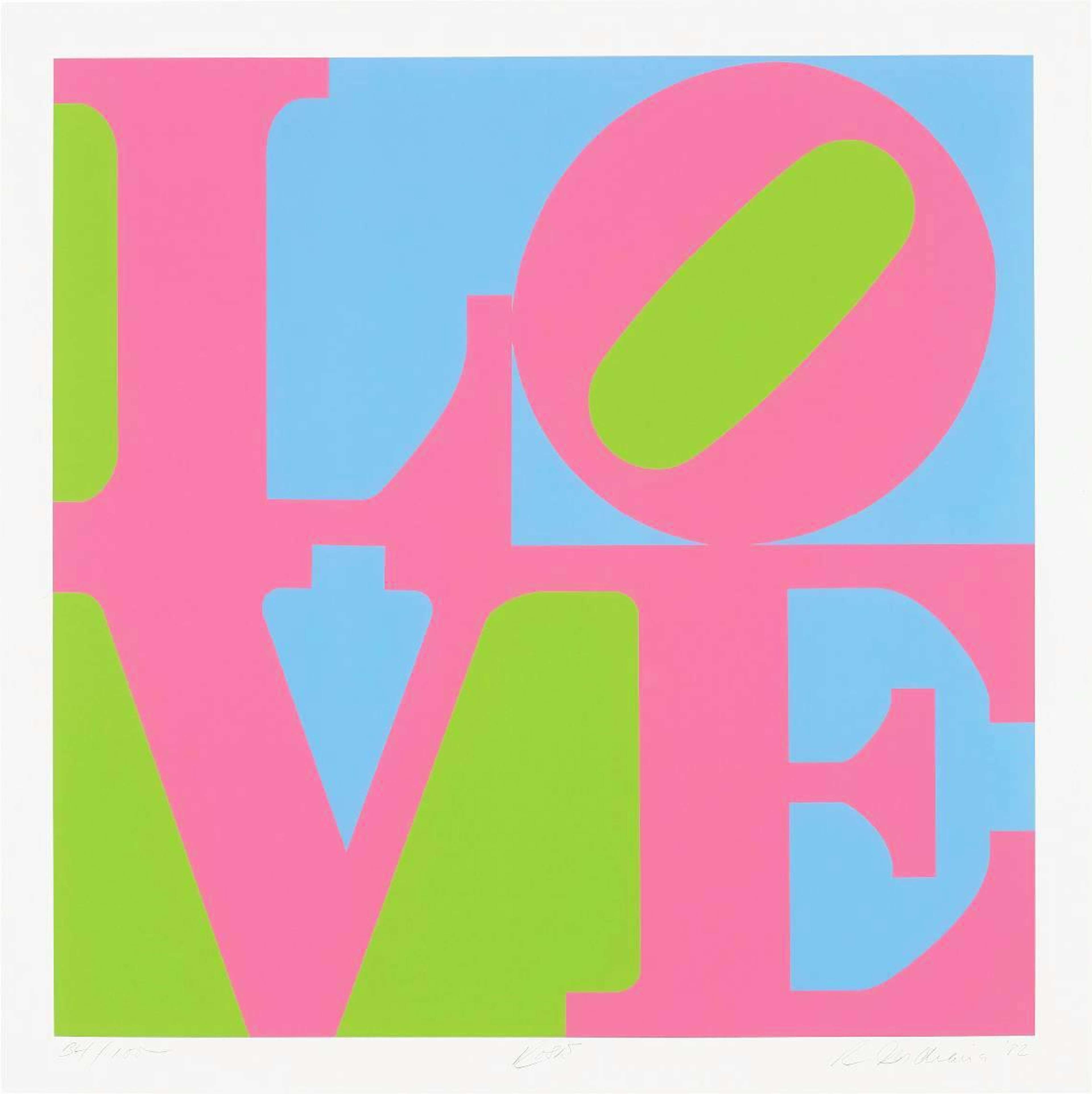 Love, Rose - Signed Print by Robert Indiana 1982 - MyArtBroker