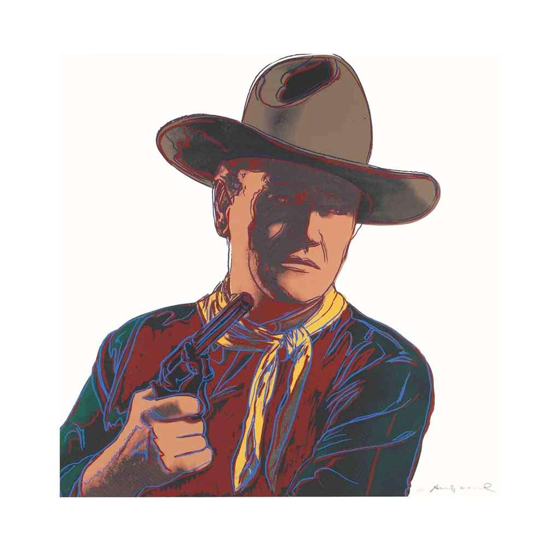 John Wayne (F. & S. II.377) by Andy Warhol