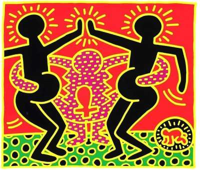 Fertility 4 - Signed Print by Keith Haring 1983 - MyArtBroker